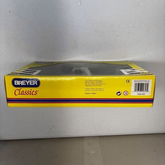 Breyer Classic Model Horse #653 Black Pinto Jet Run - New Open Box - Picture 2 of 4
